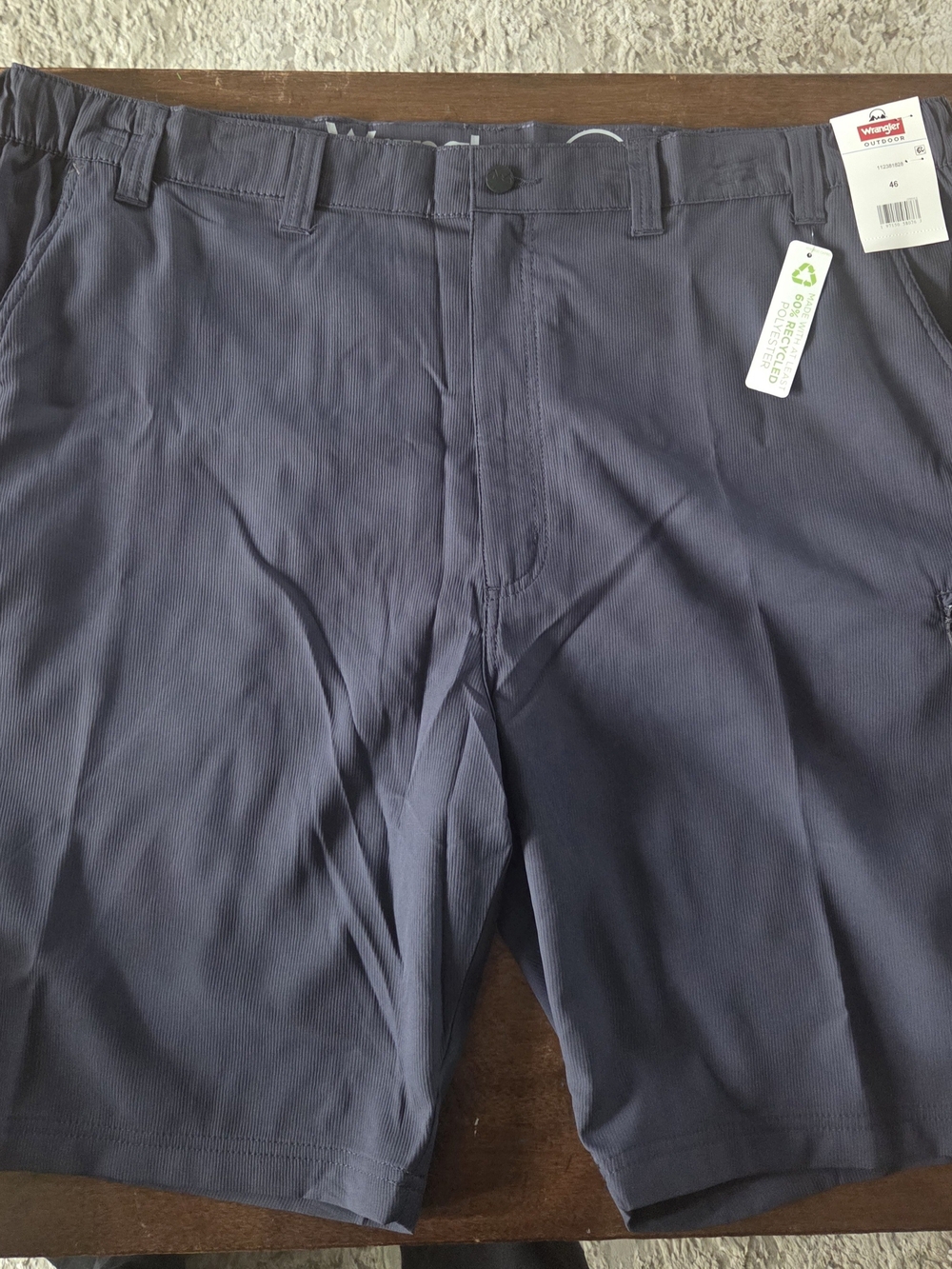 Wrangler Men's Dark Navy Flat Front Performance Shorts